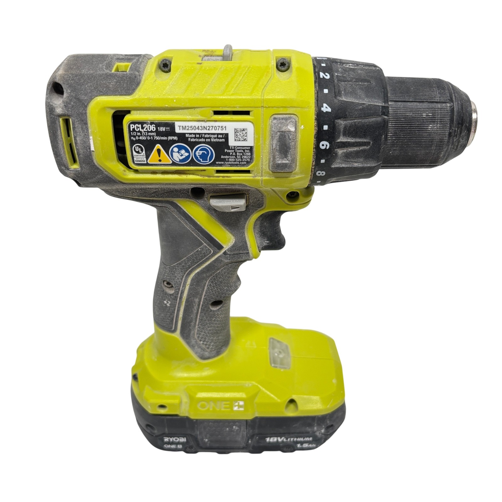 Ryobi PCL1200K2 ONE+ 18V Lithium Ion Cordless 2 Tool Combo Kit