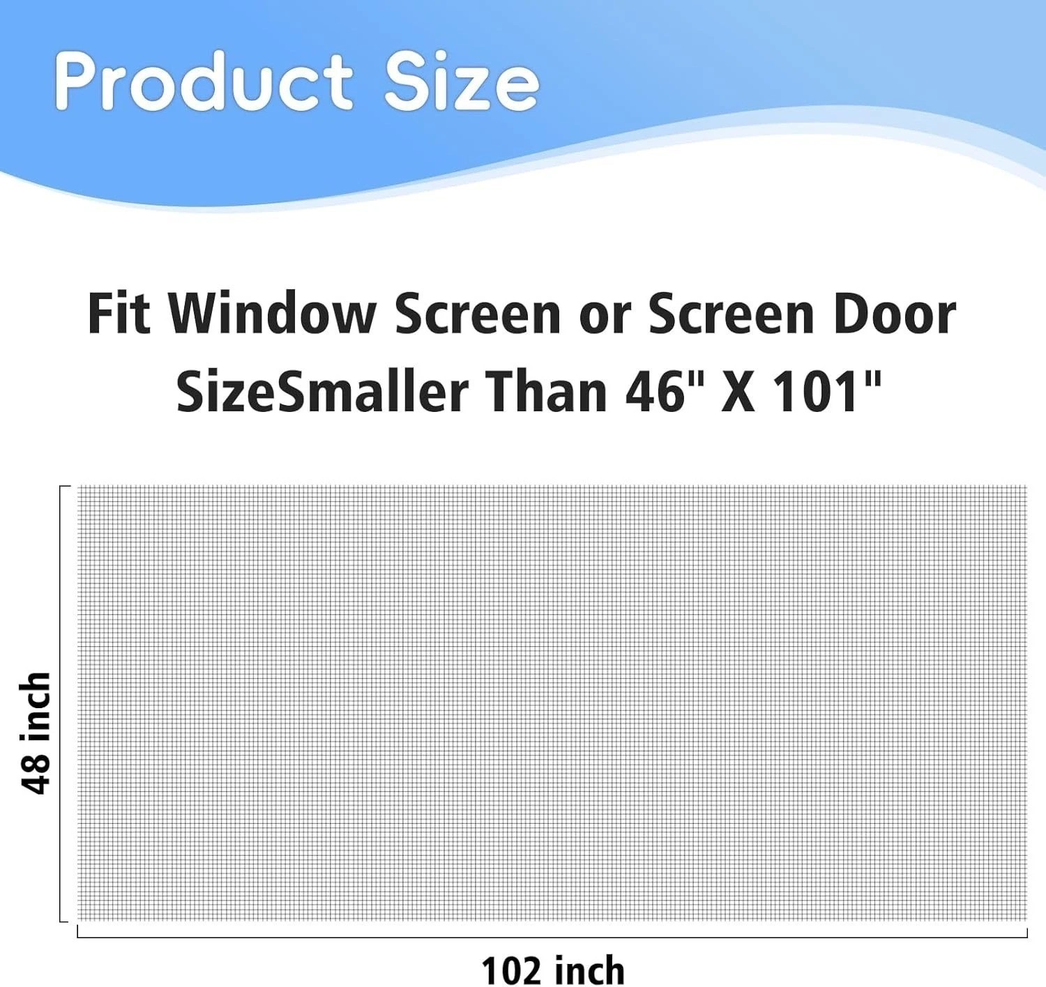 48"x102" Windows Screen Mesh,Fiberglass Window Screen Mesh,Screen Door Mesh