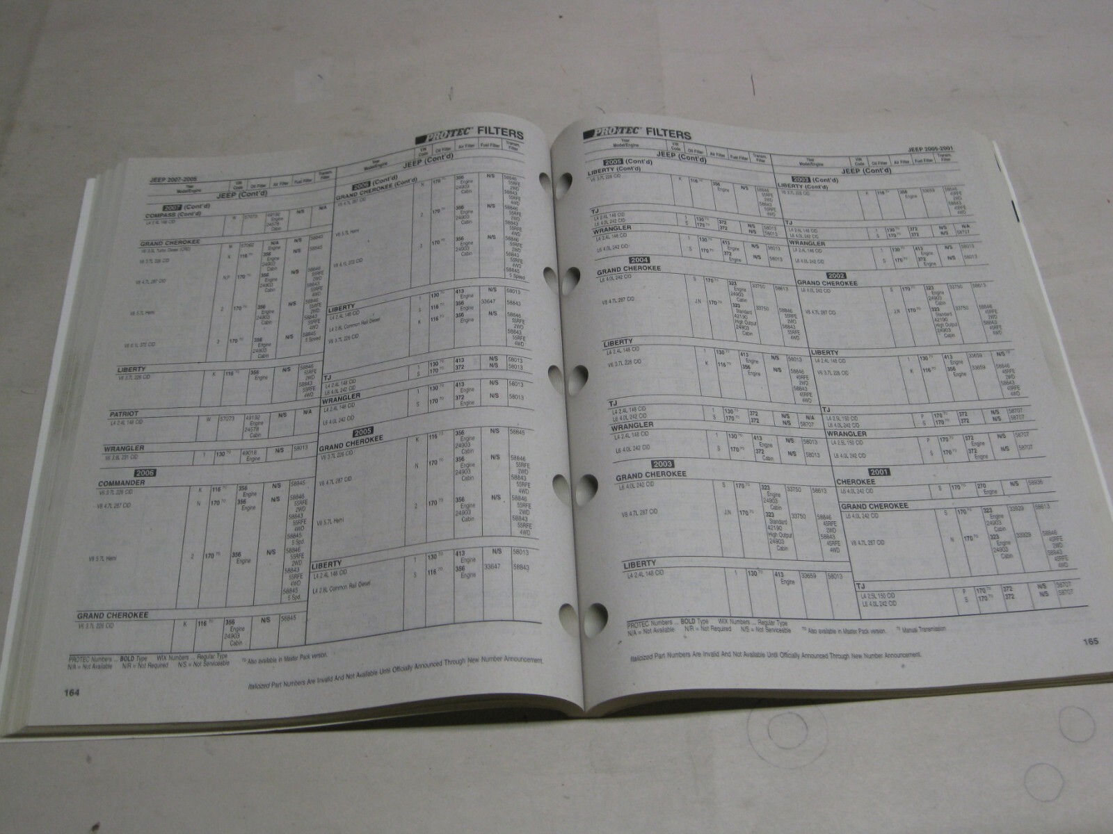 2008 Pro Tec filter application guide 99200 (May 2008)
