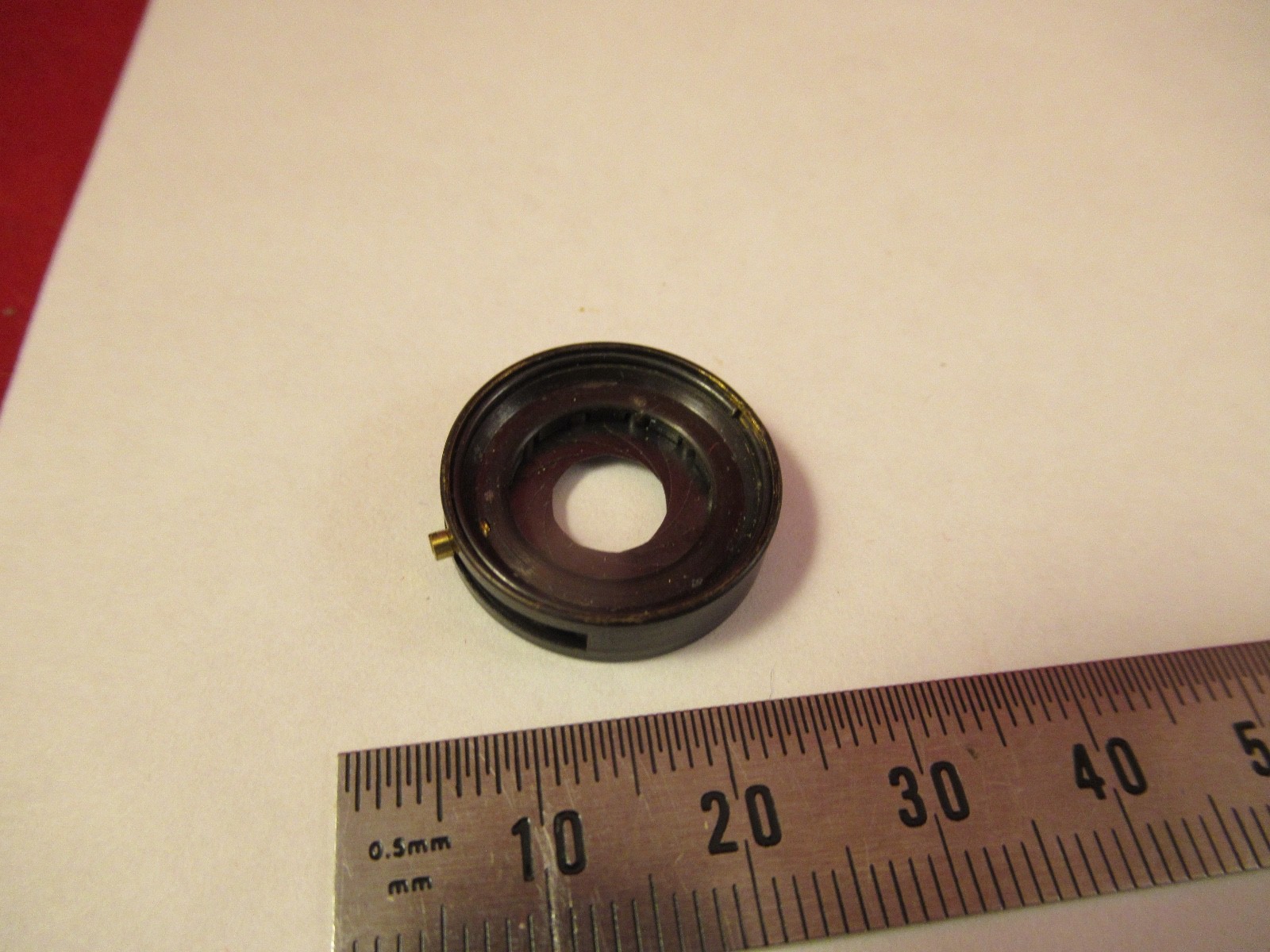 OPTICAL BRASS IRIS DIAPHRAGM MINIATURE OPTICS AS PICTURED &39-A-51