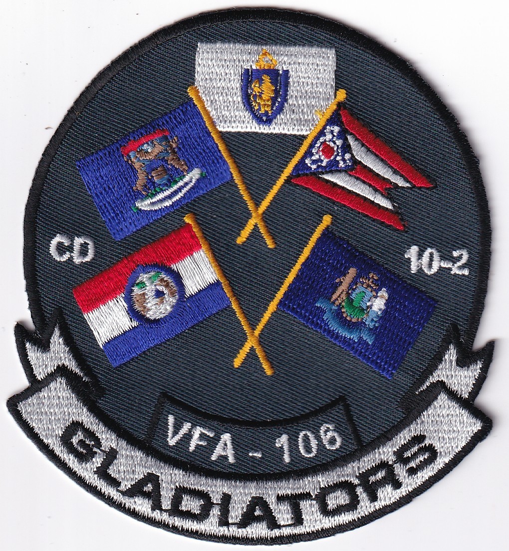 VFA-106 Gladiators patch US Navy Aviation USN color