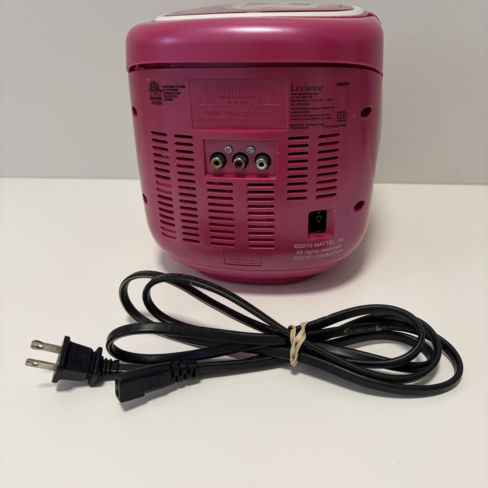 Barbie Lexibook K7000DP Pink CD Player Radio Tested Working READ