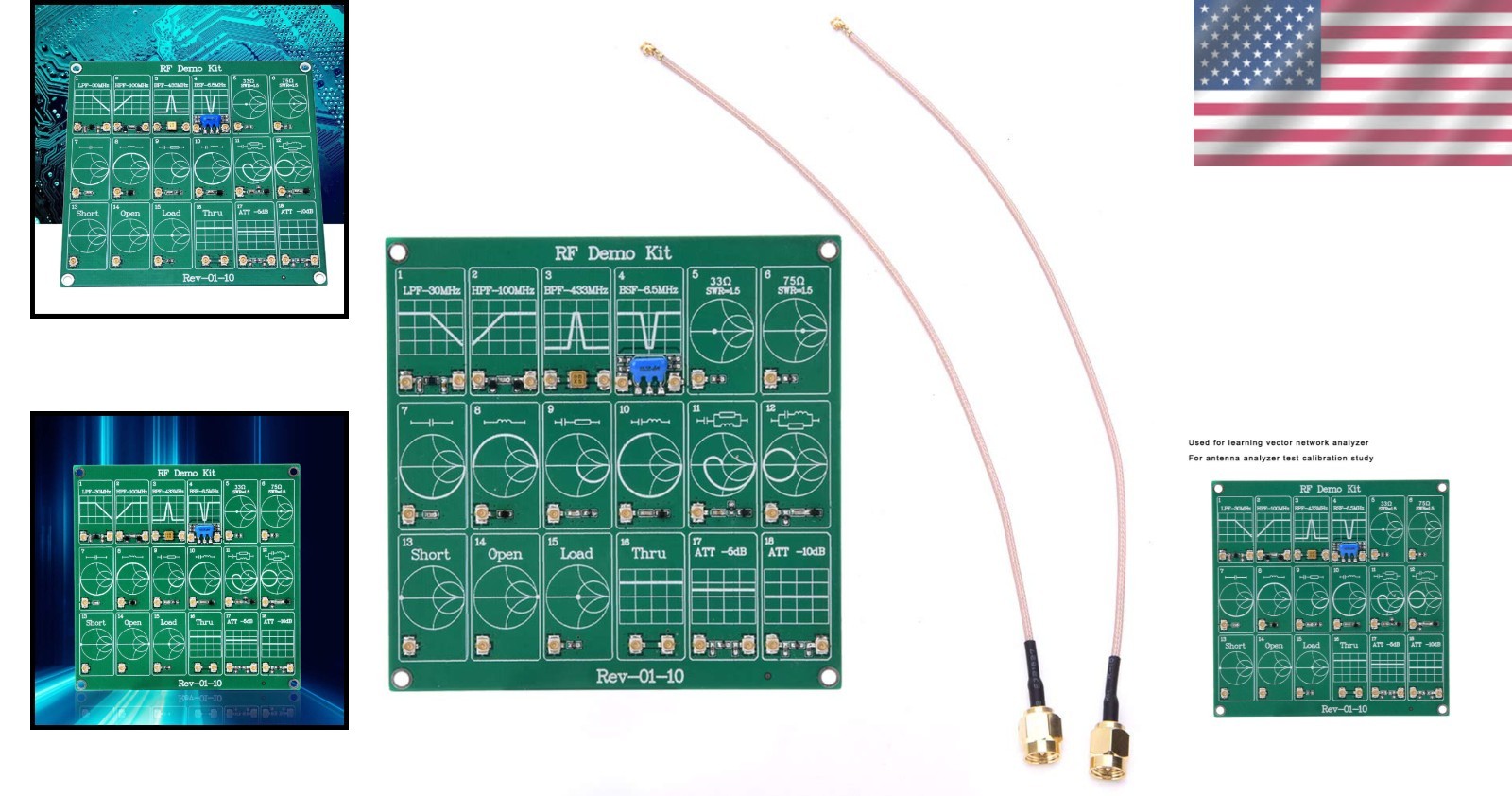 Educational VNA Module - 18 Built-in Filters for Calibration Learning