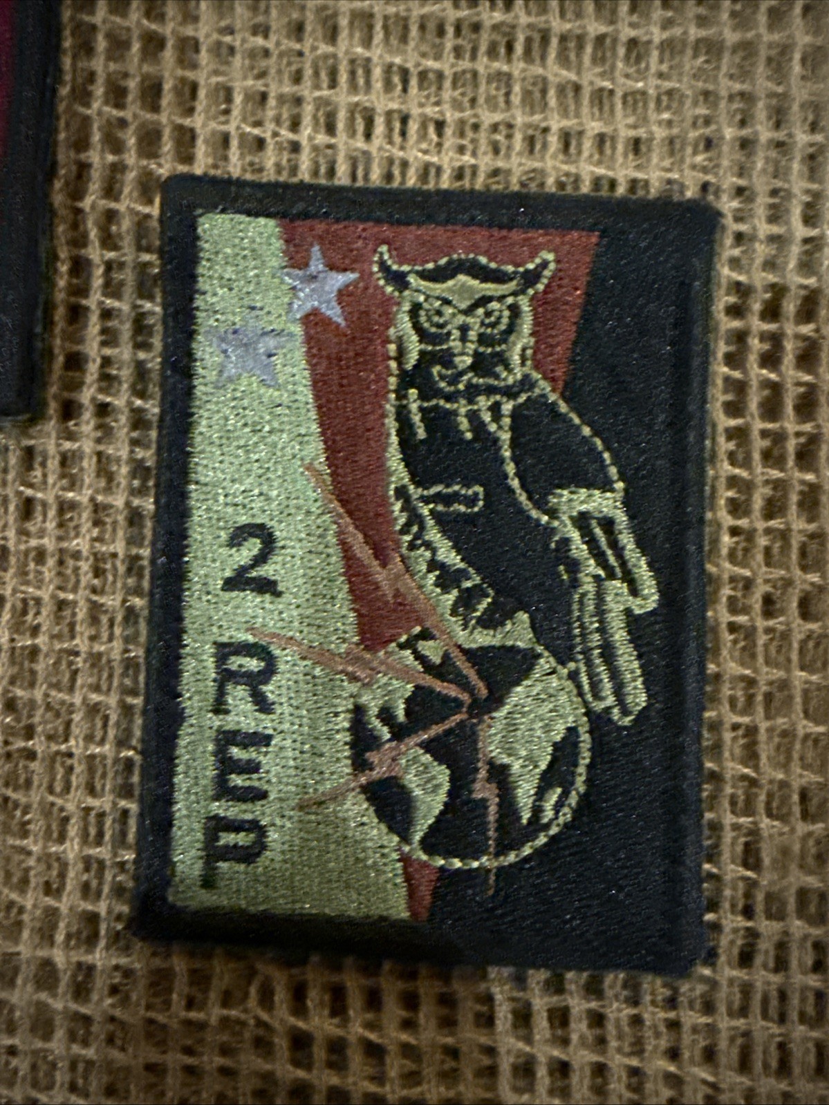 French Foreign Legion 2 Rep Pocket Patch Owl And Globe Afgan War