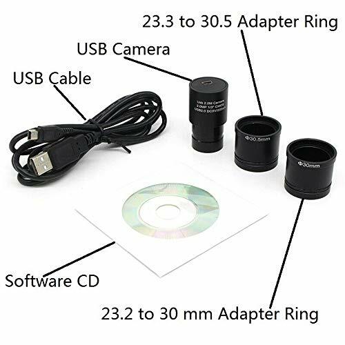 2MP CMOS Digital Camera Electronic Eyepiece HD USB Microscope Accessory