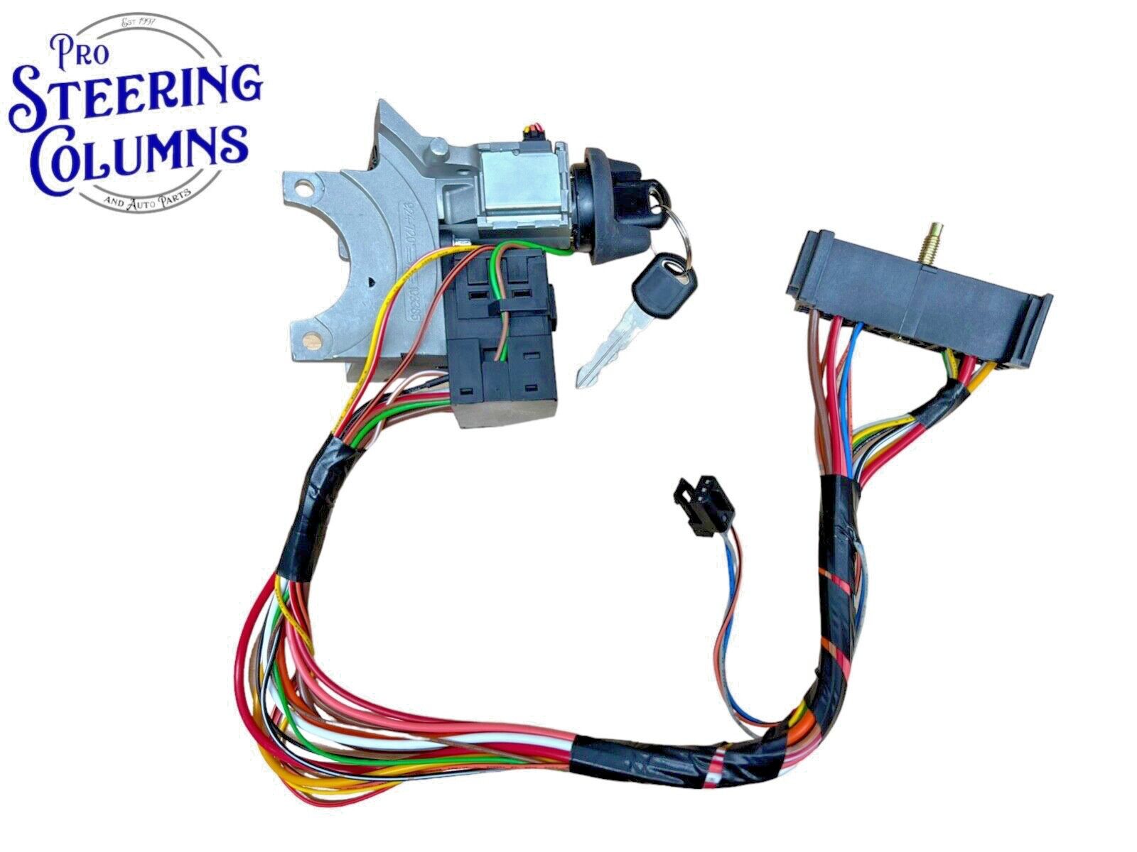 98-99 GM SILVERADO SUBURBAN IGNITION LOCK HOUSING ASSEMBLY 2 KEYS NEW 26049449