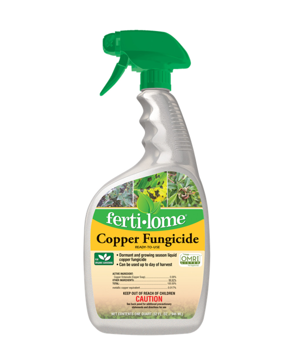 Ferti-lome Copper Fungicide RTU Spray 32 fl oz Bottle by VPG  OMRI Listed