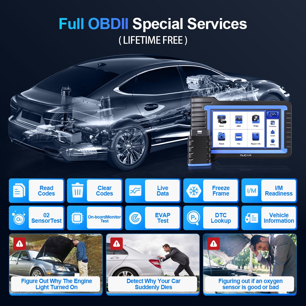MUCAR VO7S Full Diagnostic Scanner Bidirectional Scan CANFD ECU Coding Key Code