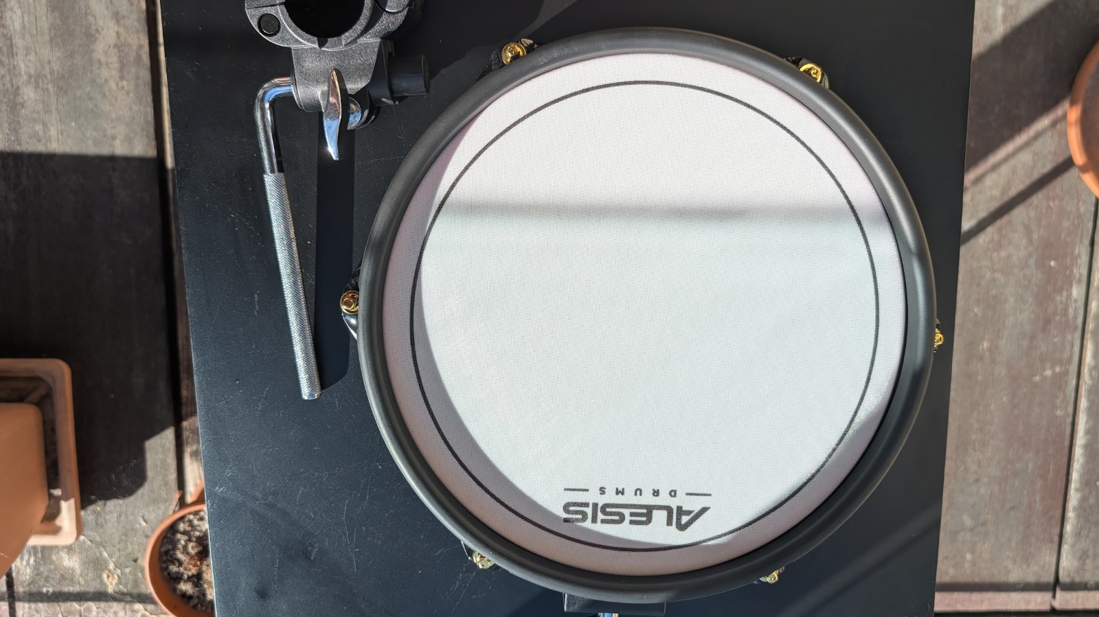 Red Alesis 10" Mesh Drum Pad, dual zone, NEW, Crimson 2 SE Strike Strata