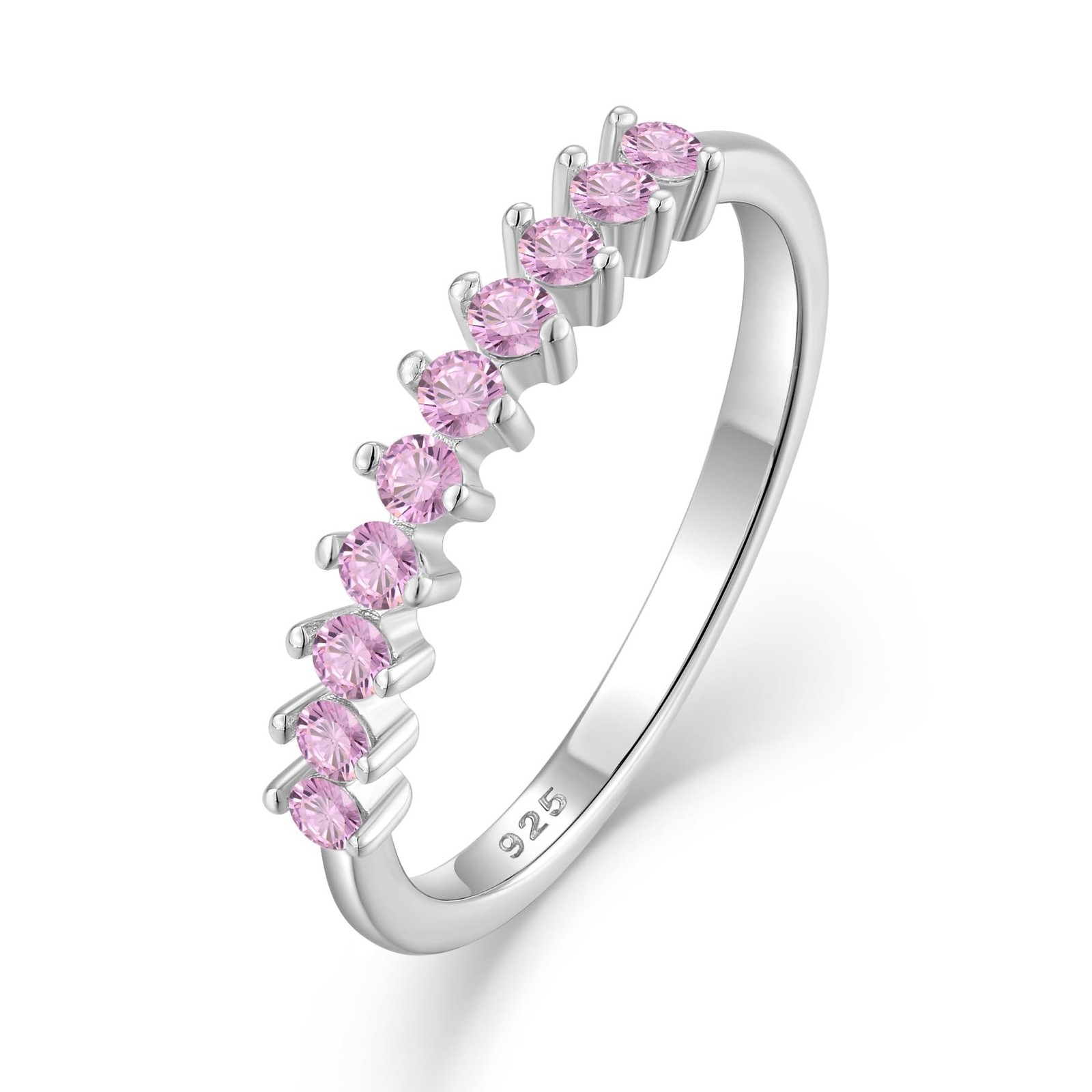 Stackable Rings for Women 925 Sterling Silver Eternity Ring Anniversary Weddi...