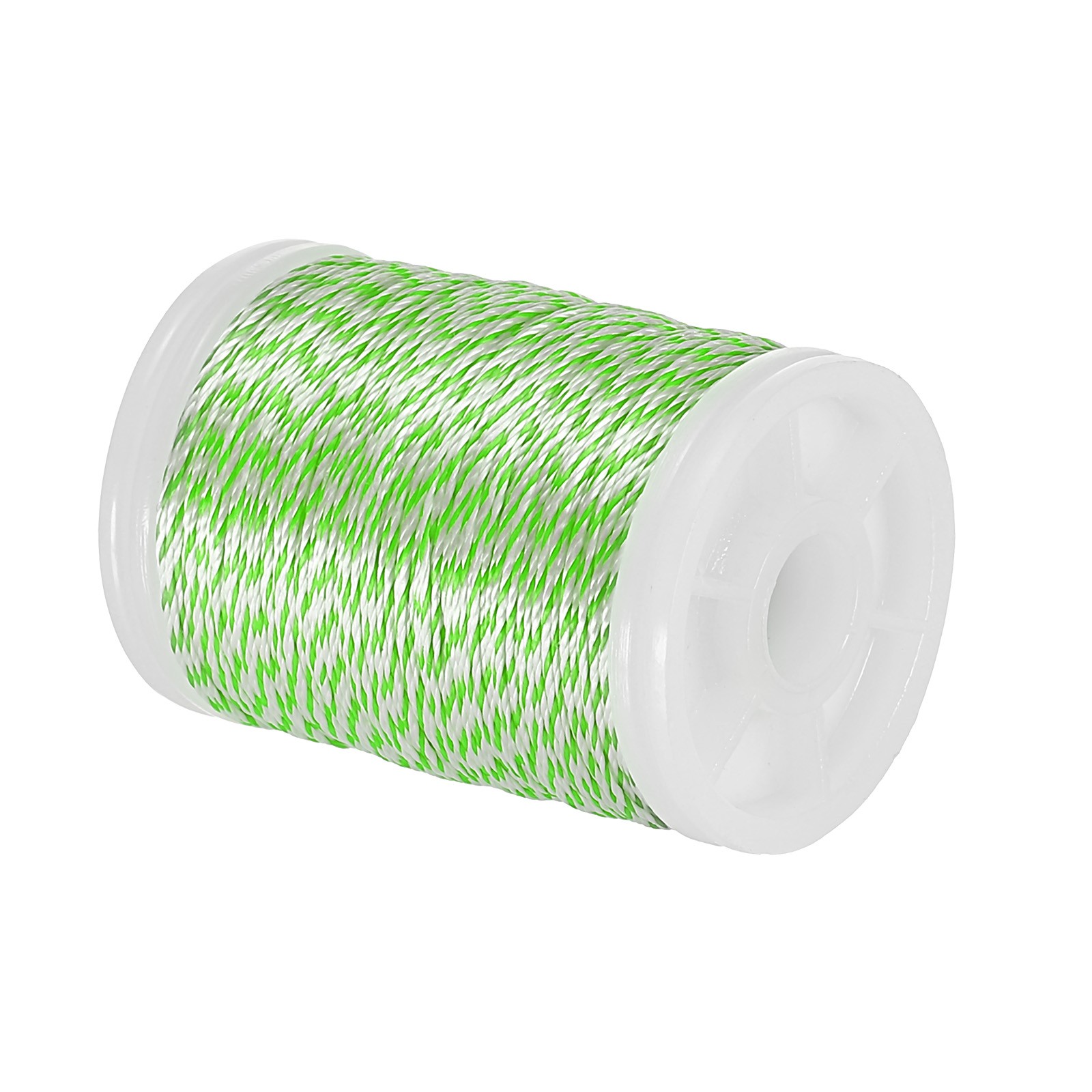 Archery Bow String Serving Thread, 0.02" Dia Bowstring Thread, Grass Green/White