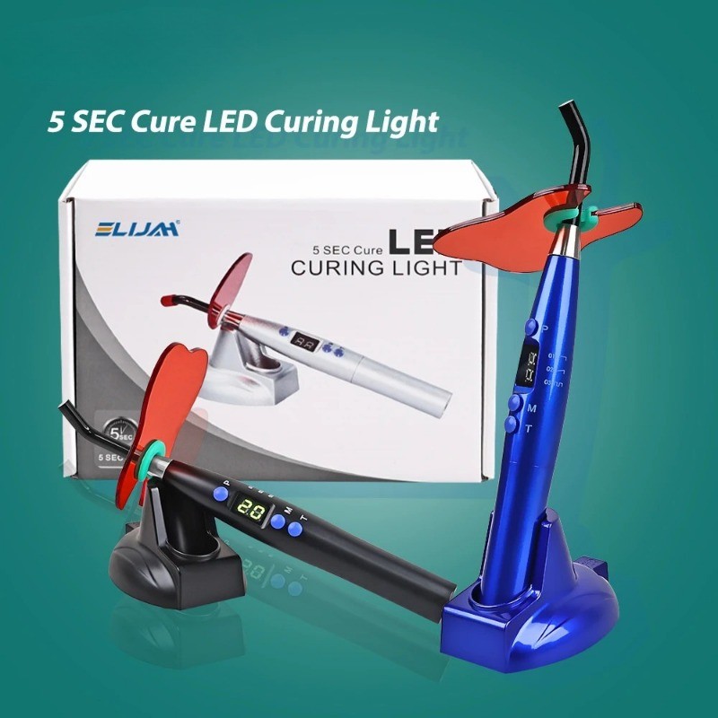 Cordless Dental LED Curing Light Solidify 5W 1200mw/c㎡ 5s Resin Light Cure Lamp