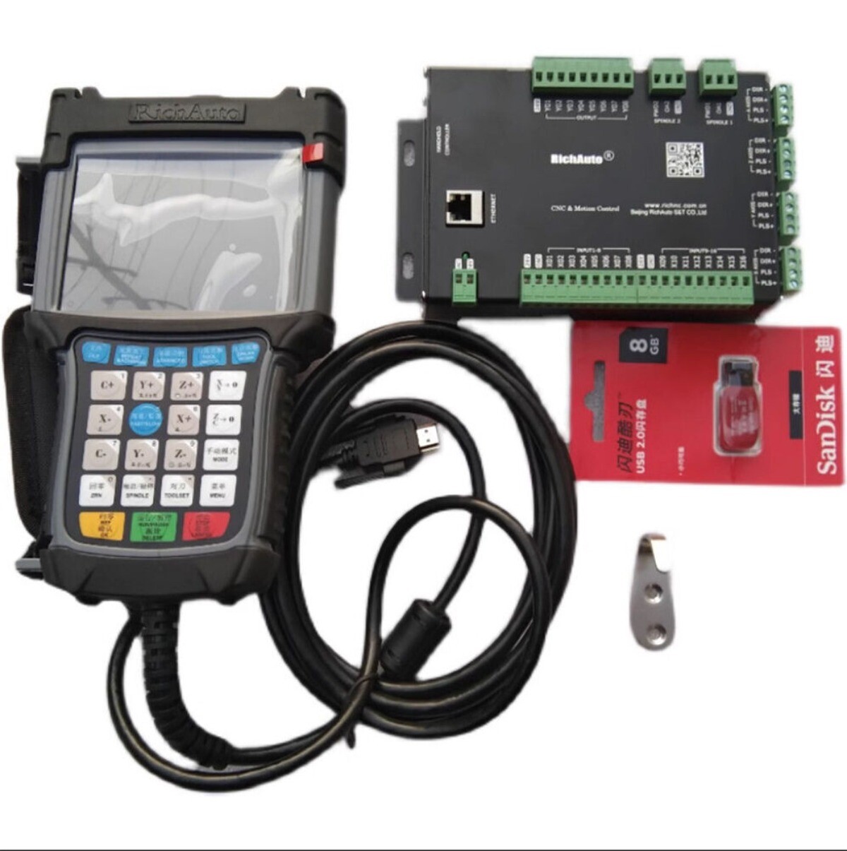 RichAuto B57E 3 Axis Controller ATC Motion DSP USB CNC Controller Support