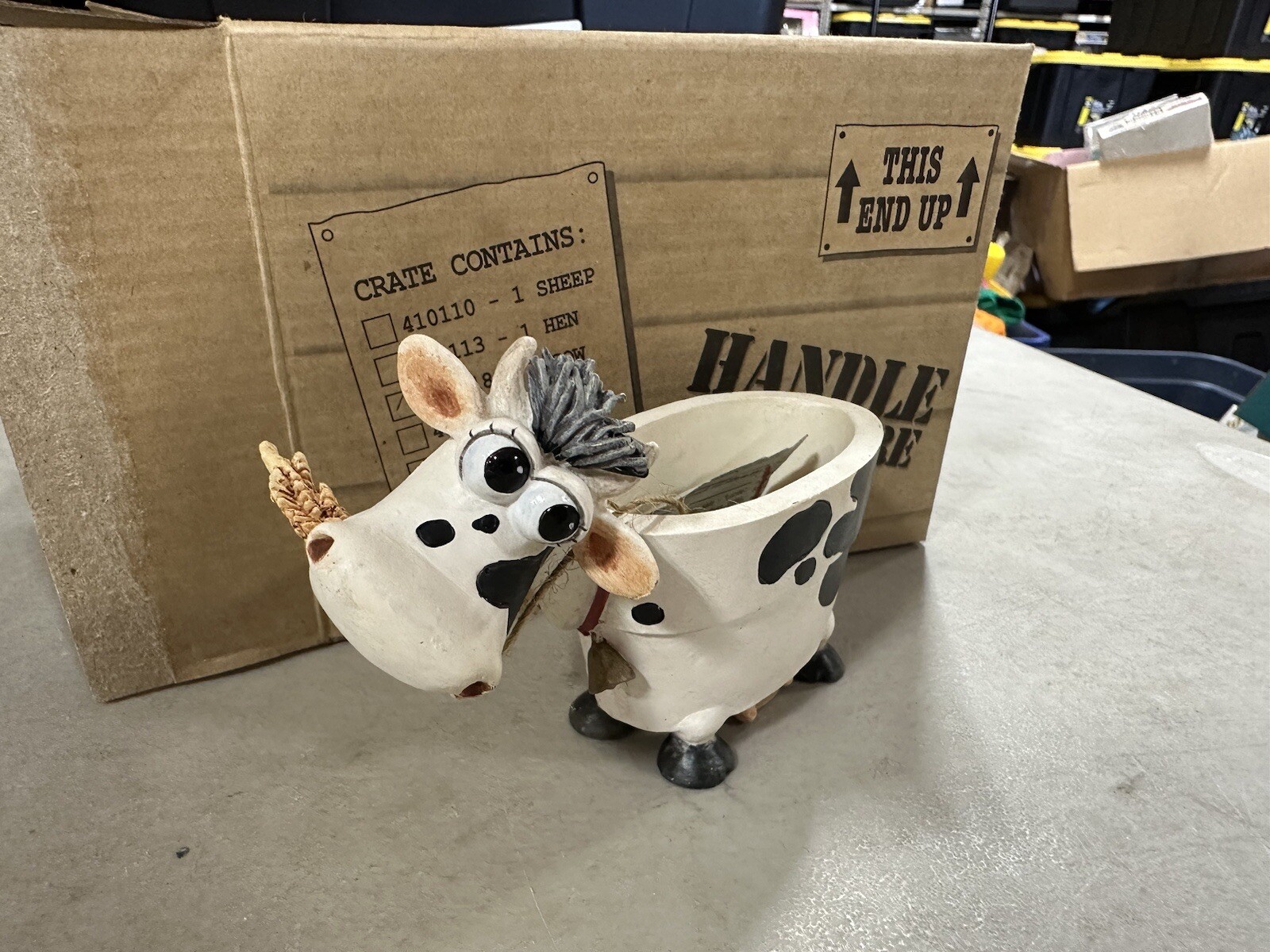 Innovations Good Homes Wanted Flower Planter Cow C36 #1