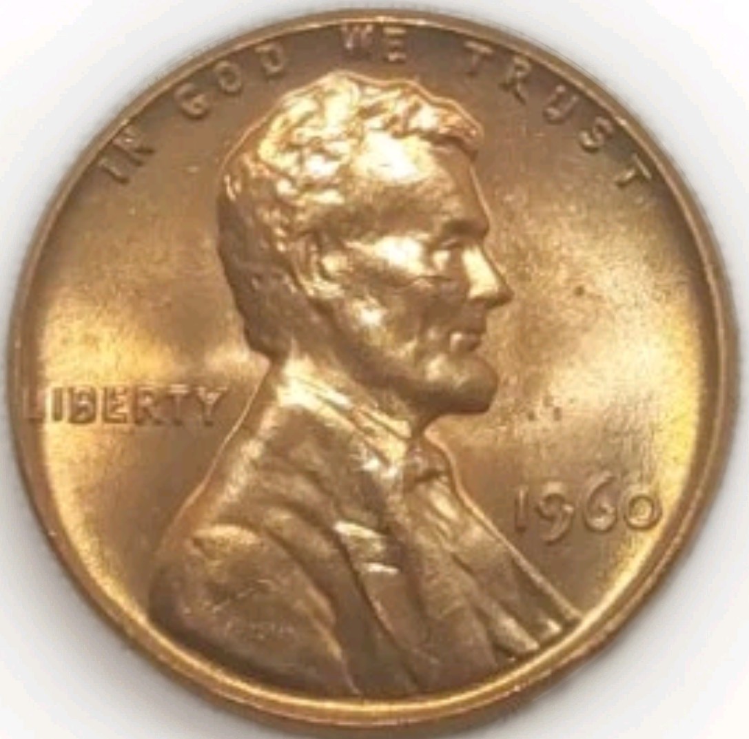 1960 P Small Date Lincoln Memorial Gem BU RD Cent Nice Original Color Free Post