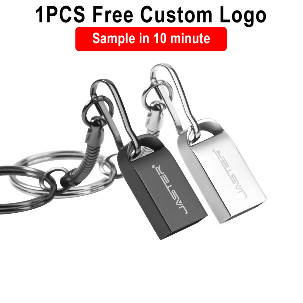Mini Metal Key Chain Portable USB Flash Drive 64GB Free Logo Pen Drive Usb Stick