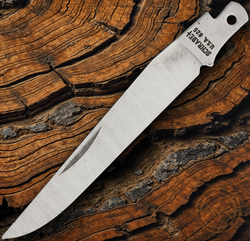 Schrade Knife Blade Replacement Satin Finish Stainless Steel Clip Point USA MADE