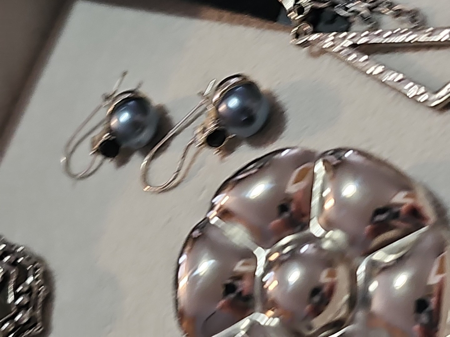 Silvertone 8 Pair Post Earring Lot Nice Variety Some Branded