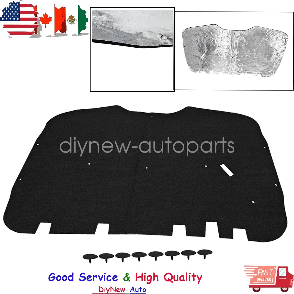 Hood Insulation Pad W/Clips For 1999-2006 Sierra Suburban Silverado Tahoe Trucks