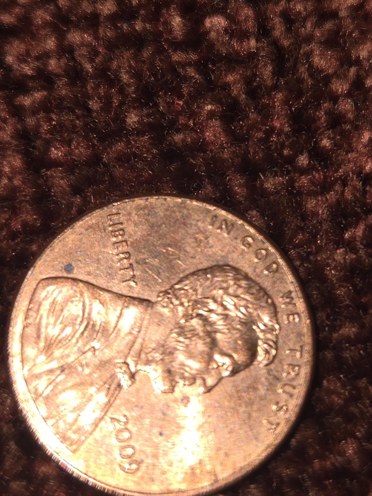2009 lincoln penny no mint Mark