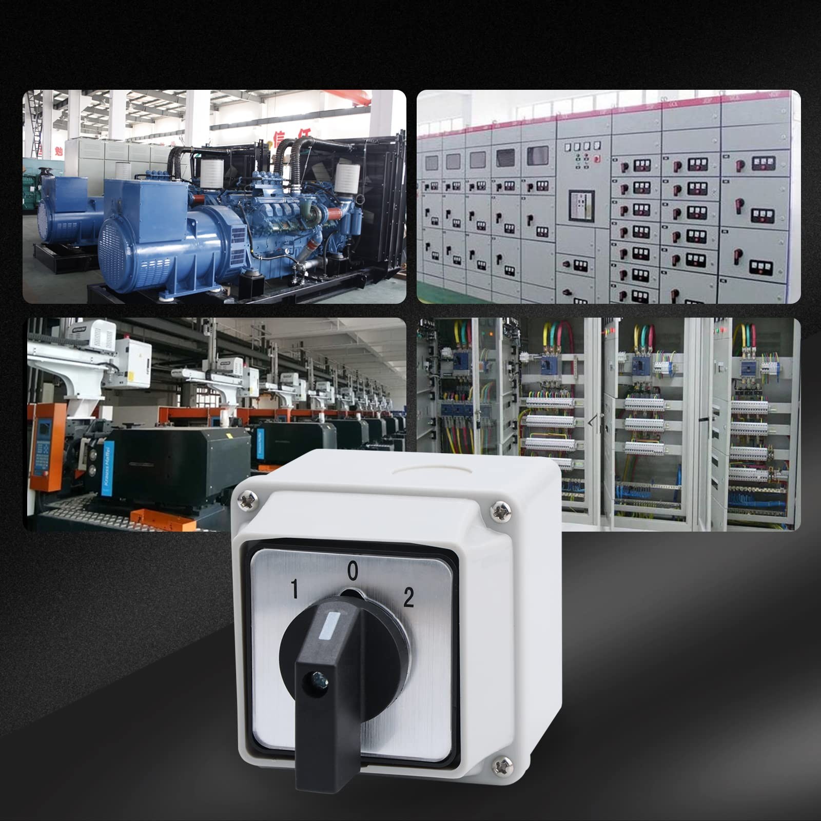 APIELE Changeover Selector Switch Box 20A 3 Position 8 8 Terminals