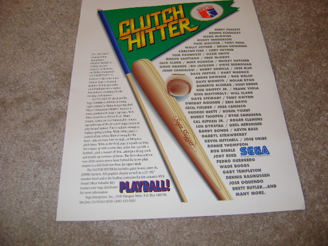 CLUTCH HITTER video flyer