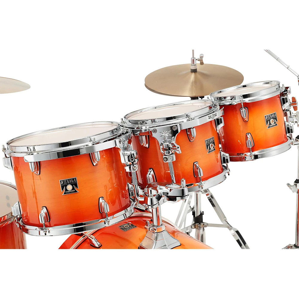 Tama Superstar Classic Custom 7-Piece Shell Pack Tangerine Lacquer Burst