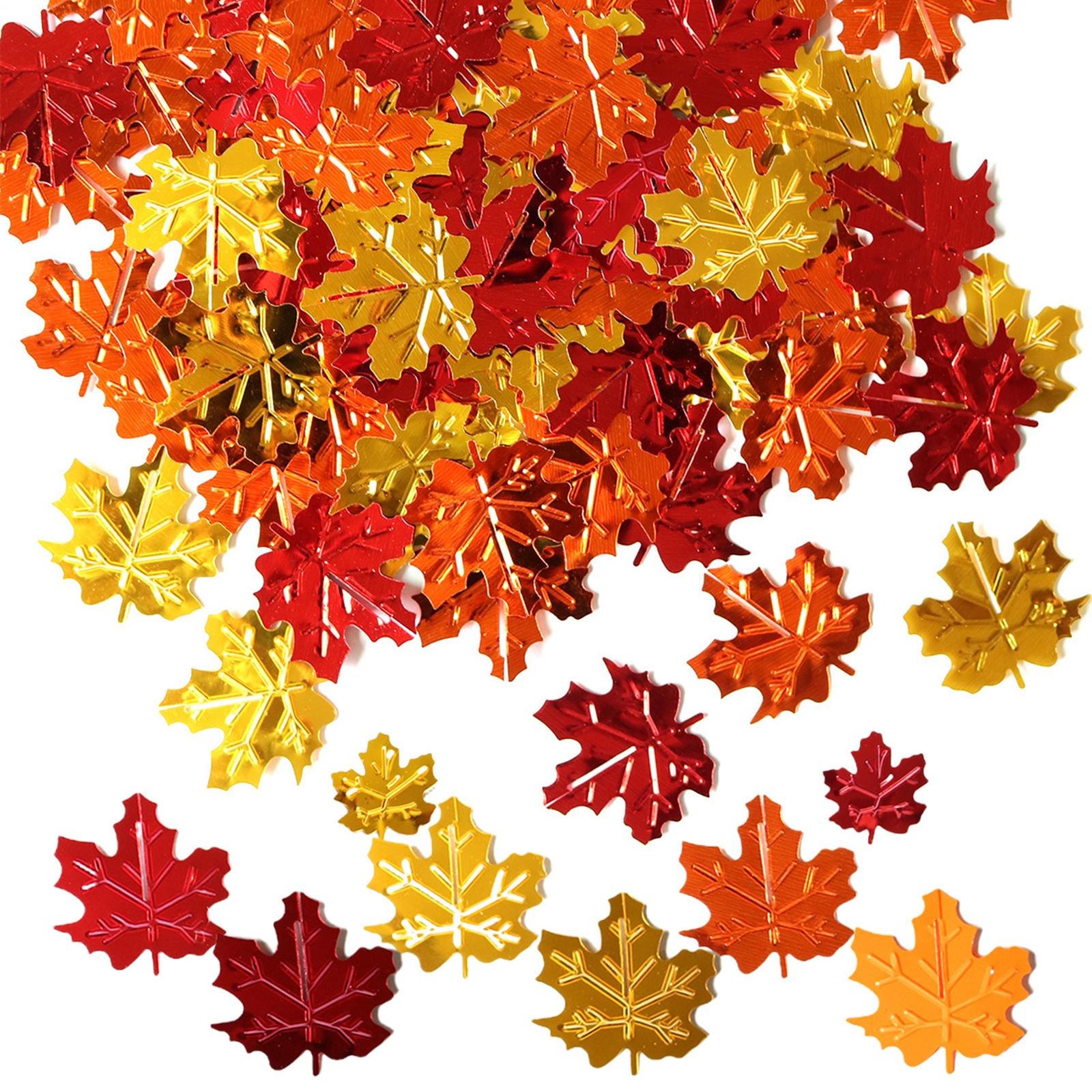 Leaves Glitter Shapes Autumn Fall Leaves Confetti Chunky Leaves Glitter Leaf