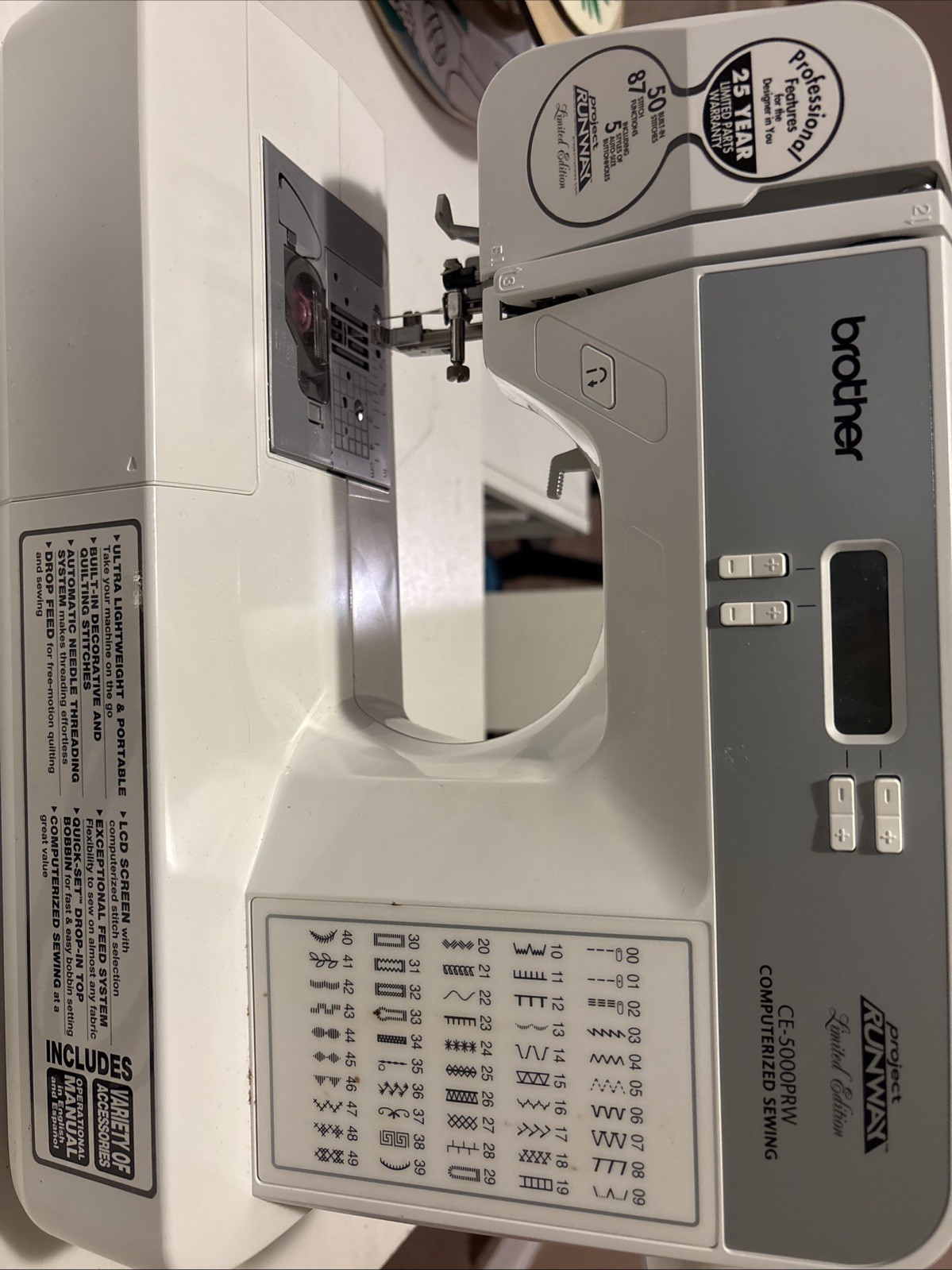 Brother Project Runway LE CE-5000PRW Computerized Sewing Machine