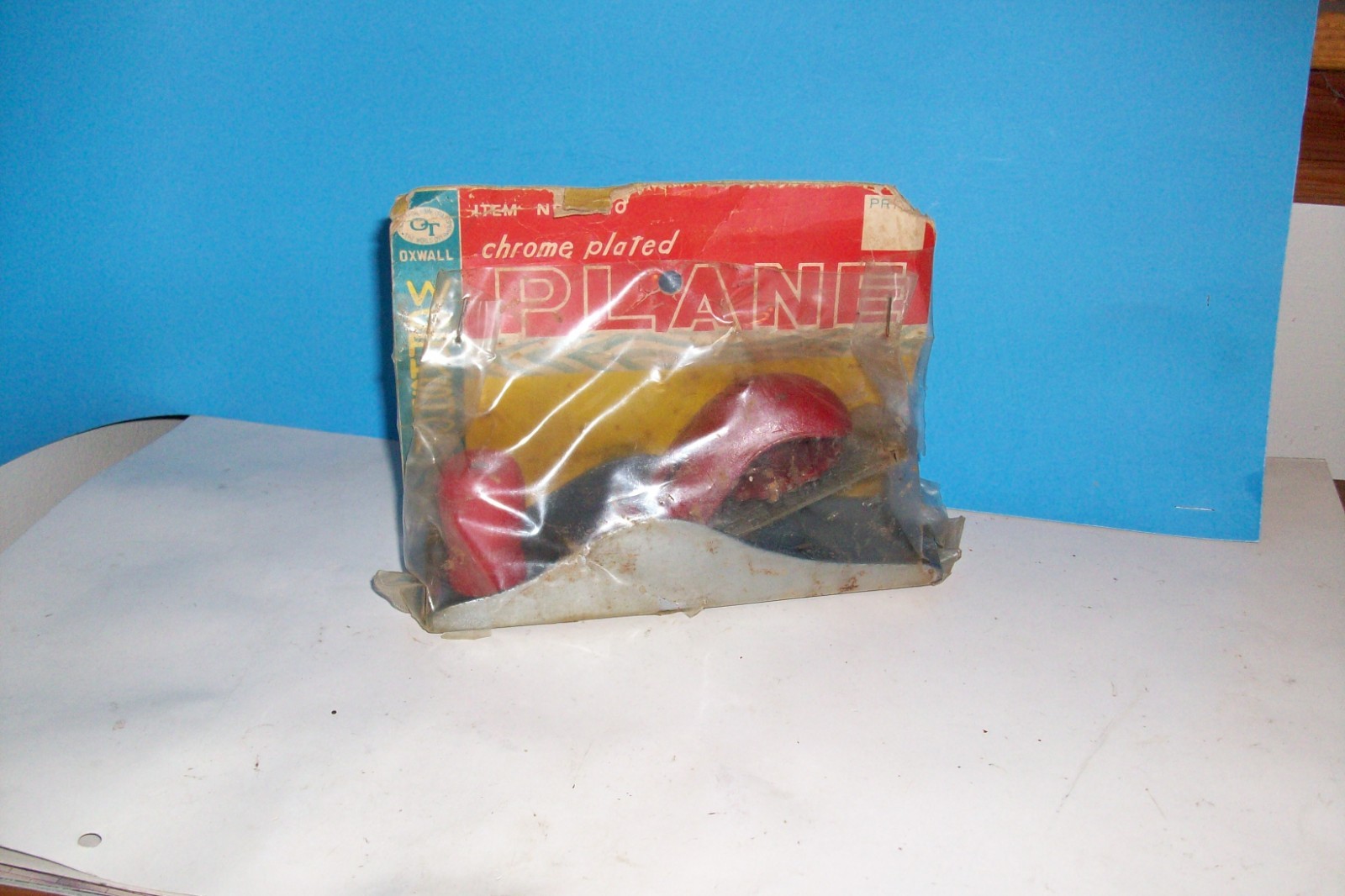 VINTAGE OXWALL CHROME PLATED PLANE UNOPENED IN PACKAGE