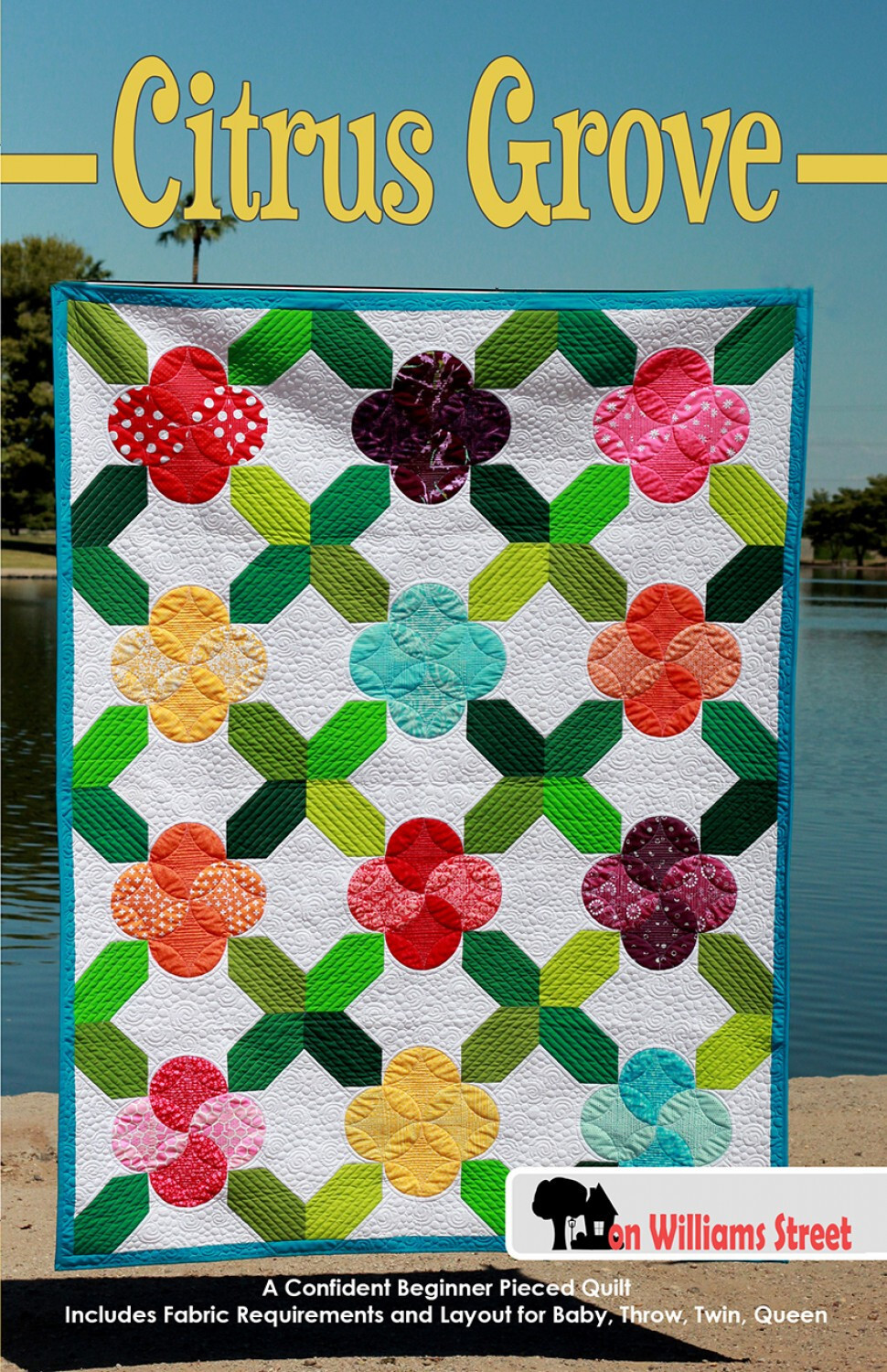 Citrus Grove Quilt Pattern by On Williams Street (4 Size Options)