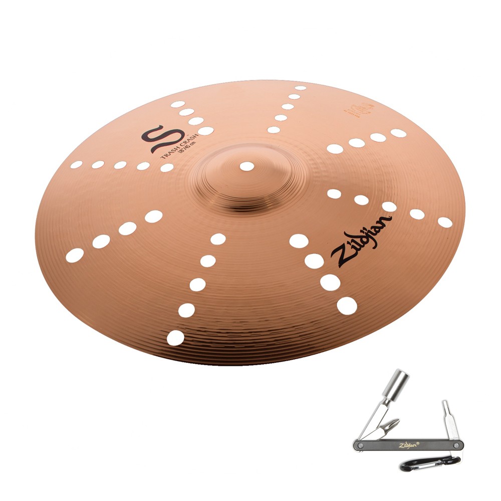 ZILDJIAN S18TCR 18-INCH S FAMILY TRASH CRASH CYMBAL W/ BRIGHT SOUND - ZKEY