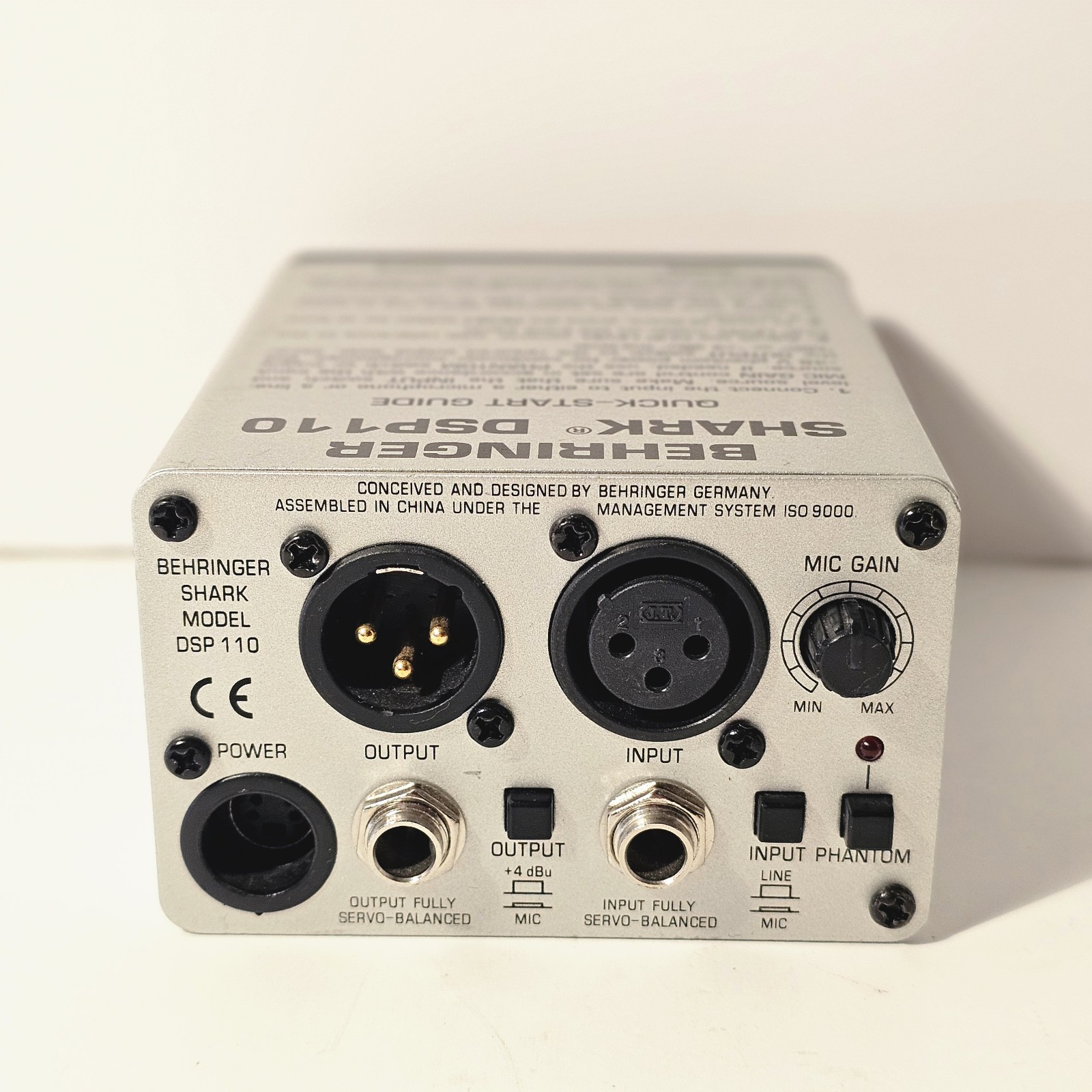 Behringer Shark DSP110 Digital Multi-Function Signal Processor-Untested