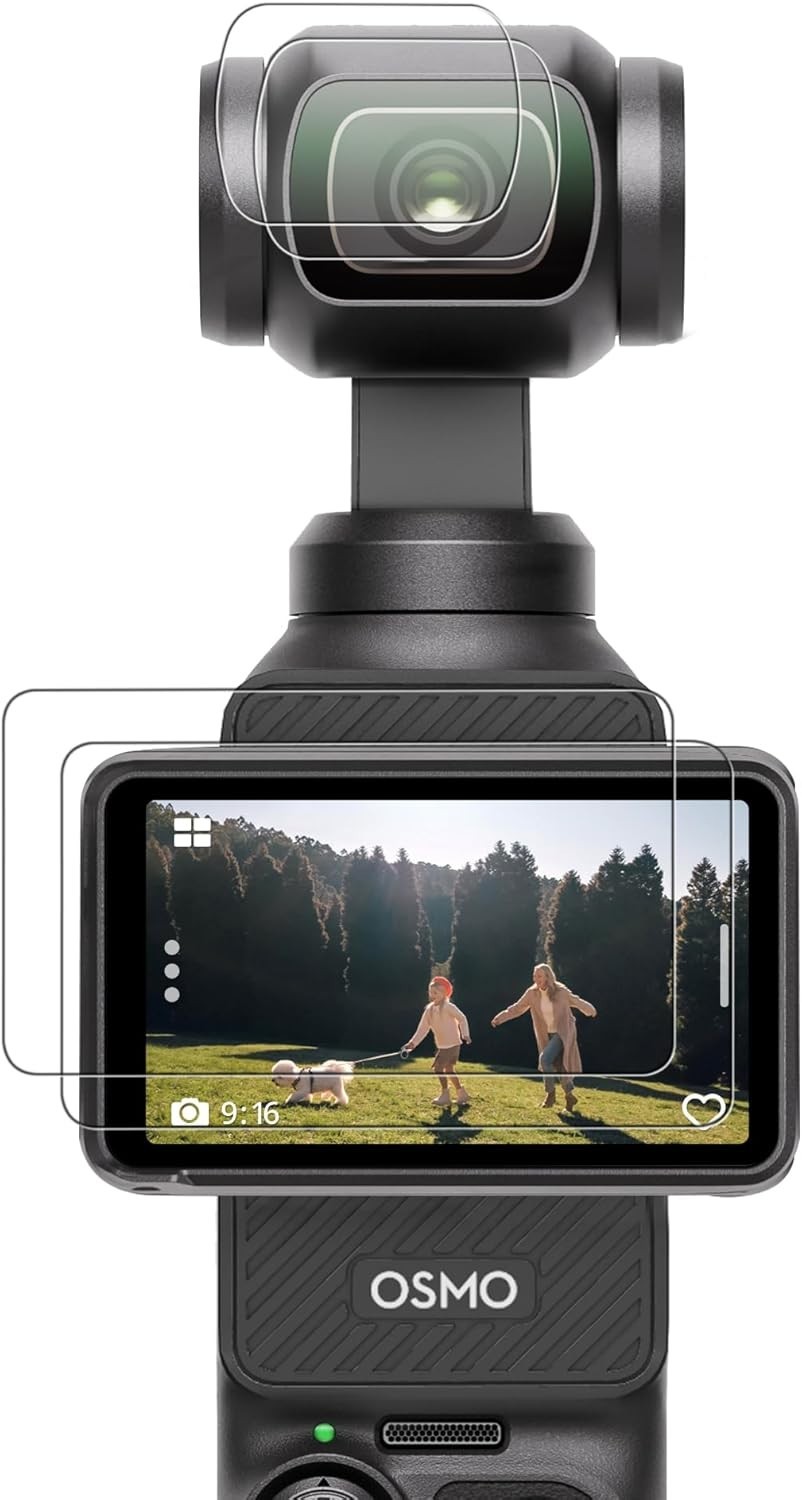 Scratch Resistant and Waterproof Protection for DJI Osmo Pocket 3/4 - 2PC Set