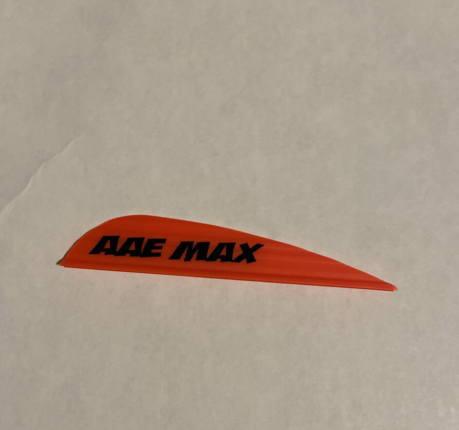 Flethes Vanes Max Stealth Vane Fire Orange 40 PK AAE Fletching Archery Arrow 2.6