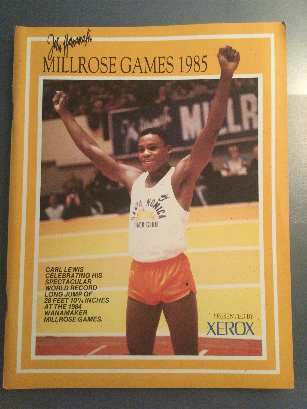 1985 Wanamaker Millrose Games Official Program