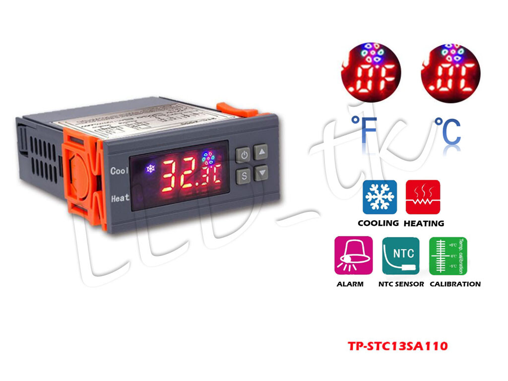 Temperature Switch Controller Thermostat Module Digital Sensor AC 110V STC-3000