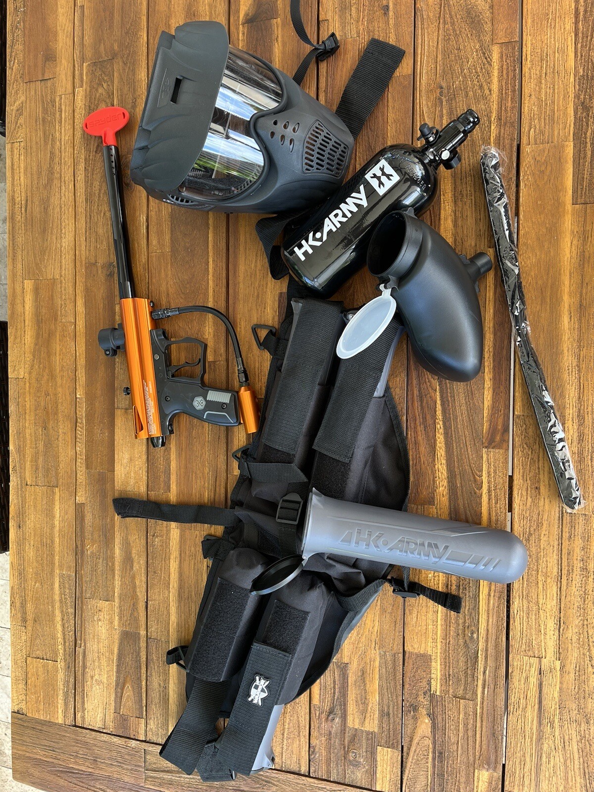 NEW KINGMAN SPYDER VICTOR EPIC COMPLETE PAINTBALL GUN PACKAGE KIT - ORANGE