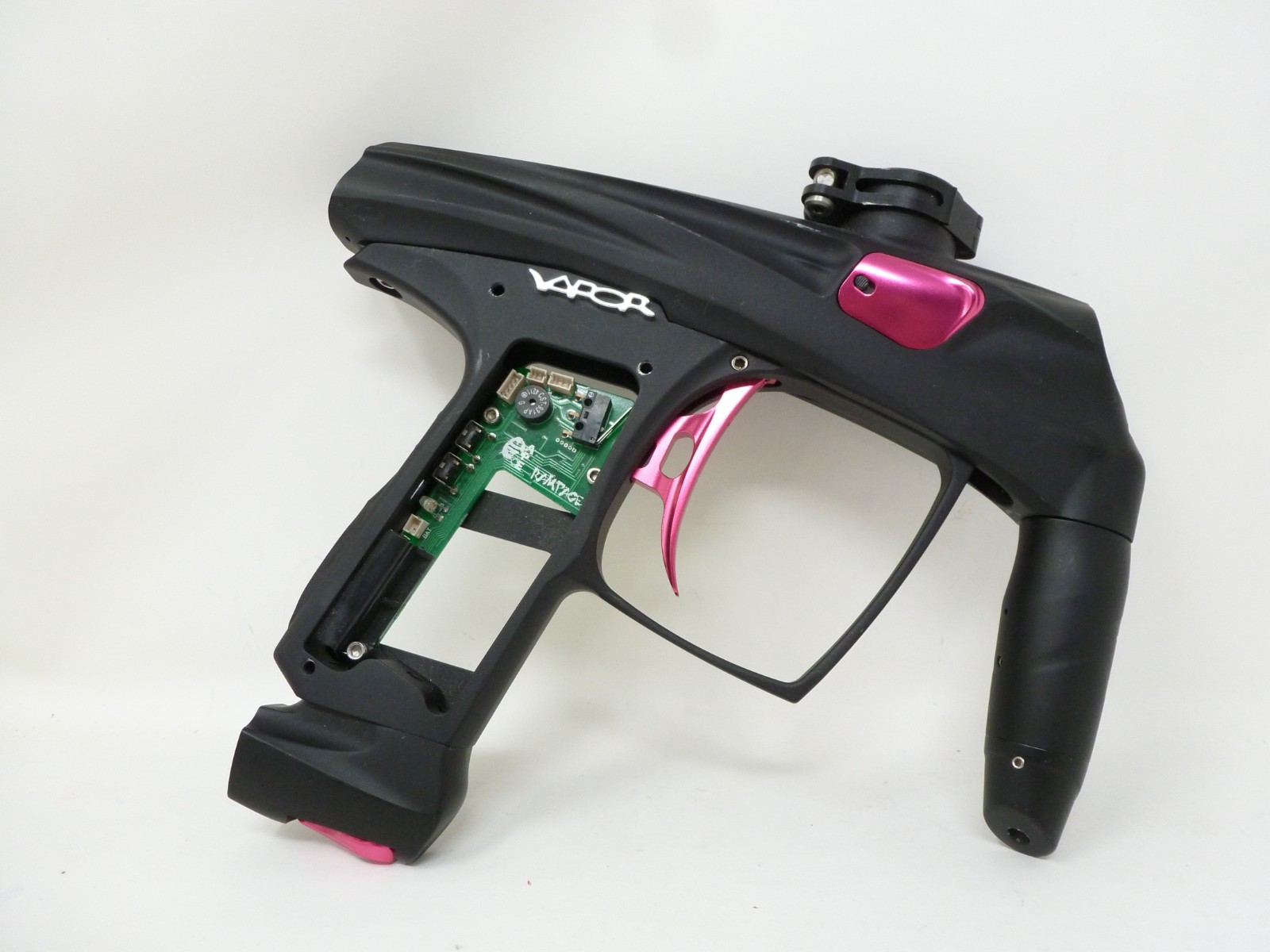MACHINE VAPOR PAINTBALL MARKER FOR PARTS UNTESTED READ DESCRIPTION BLACK PINK