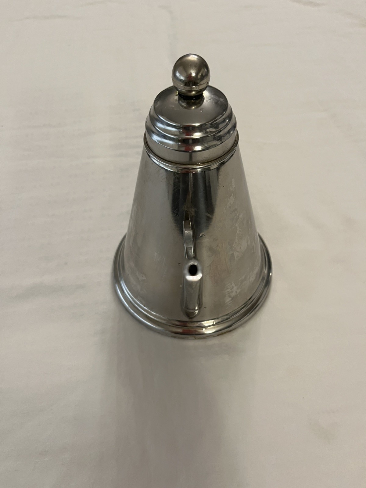 INOX 18/10 Stainless Steel Coffee tea Pot Made In Italy 8" tall
