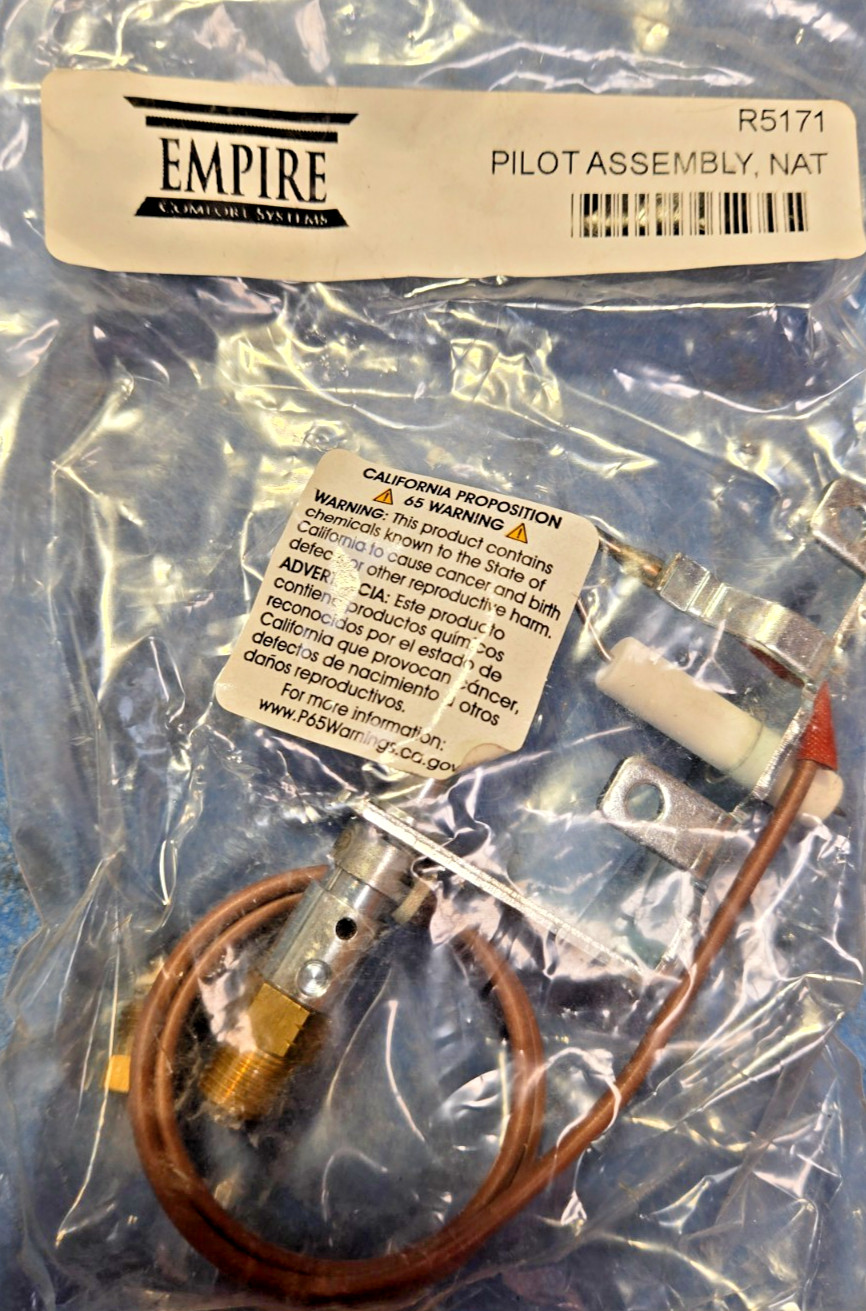 Empire R5171 Ventless Natural Gas ODS Pilot Assembly R5171 NEW