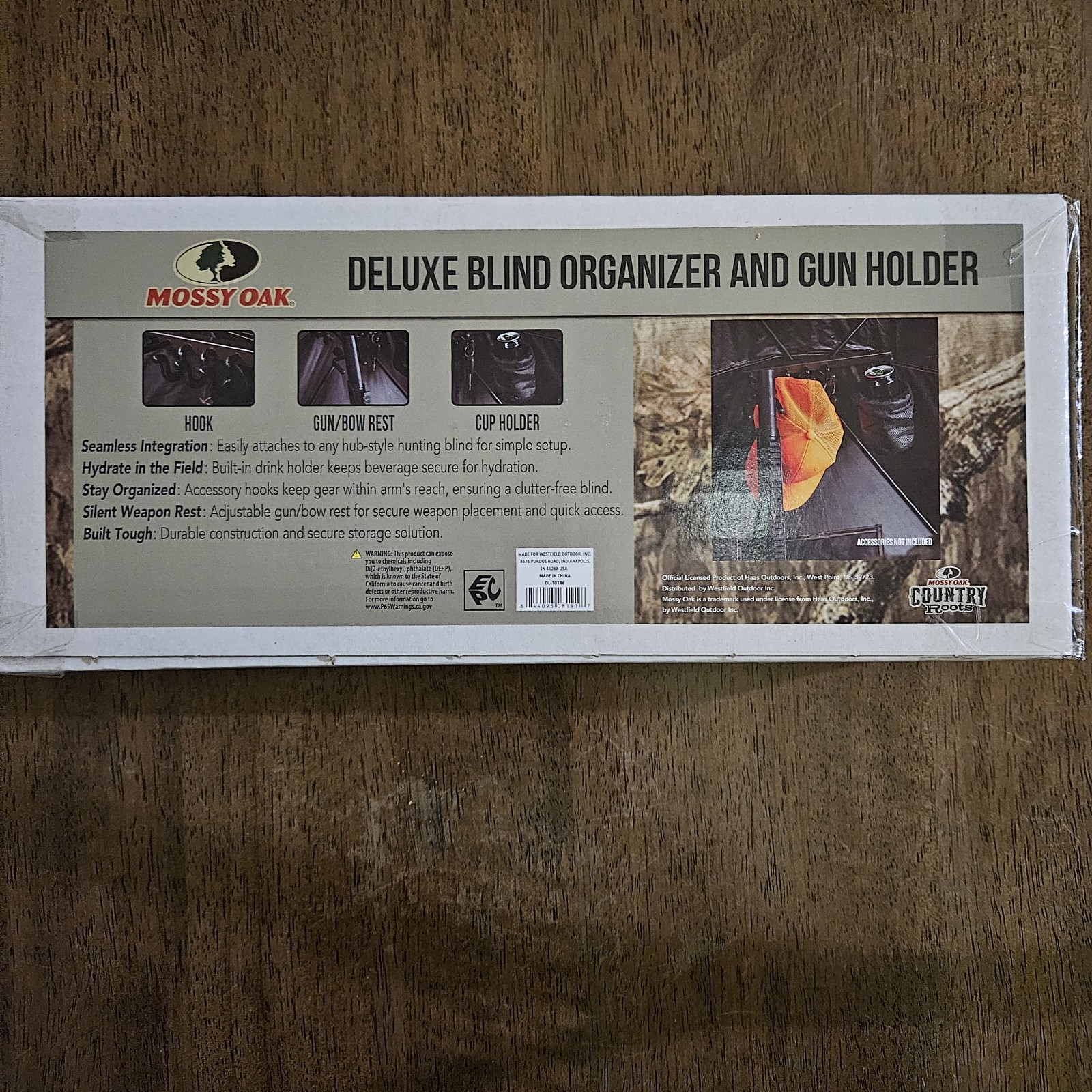 Mossy Oak Deluxe Blind Orginizer And Gun/Bow Rest