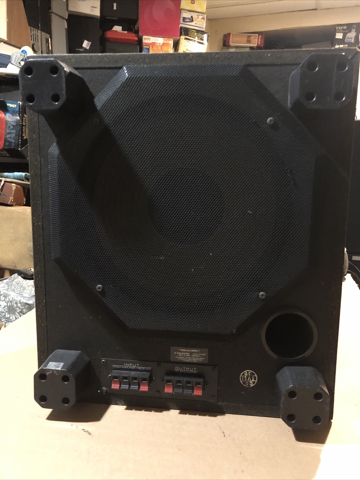 Vintage 12”Realistic Sub Woofer  Input 8 Ohms  100W Max