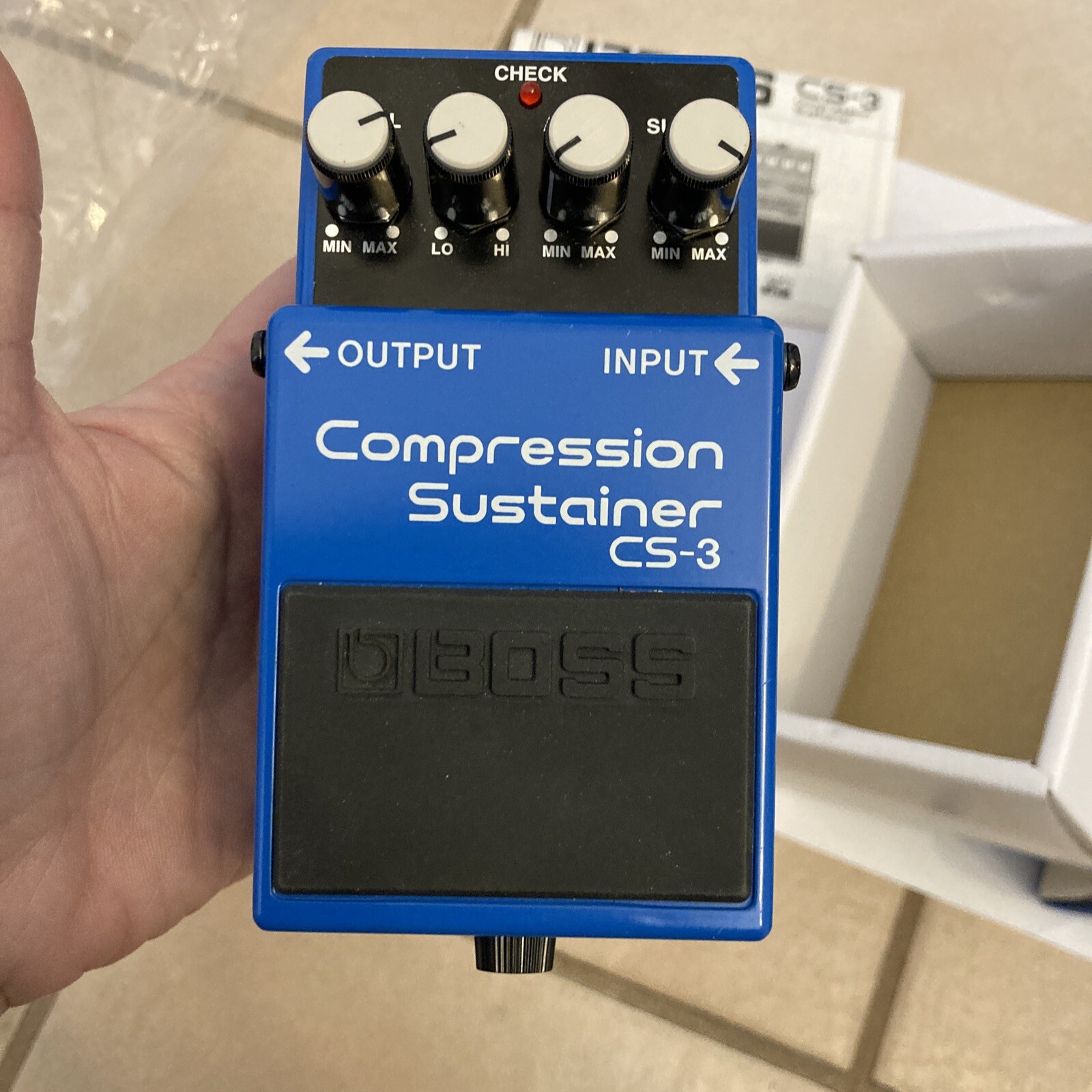 Boss CS-3 Compressor Guitar Effect Pedal W/ Box New Opened Box READ