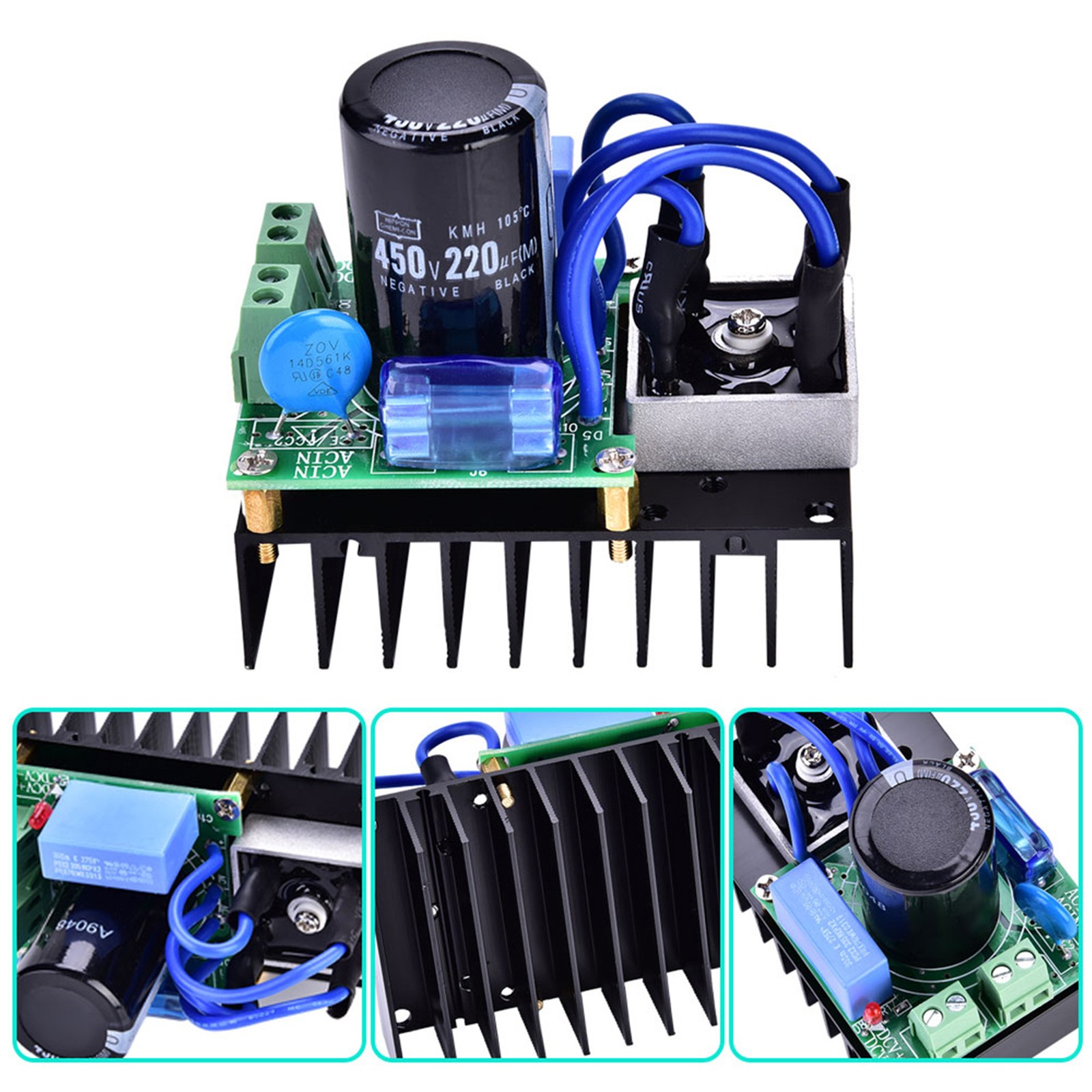 1 Pcs 0-220VAC To 0-311VDC Universal Multiple Protection Rectifier Board Module