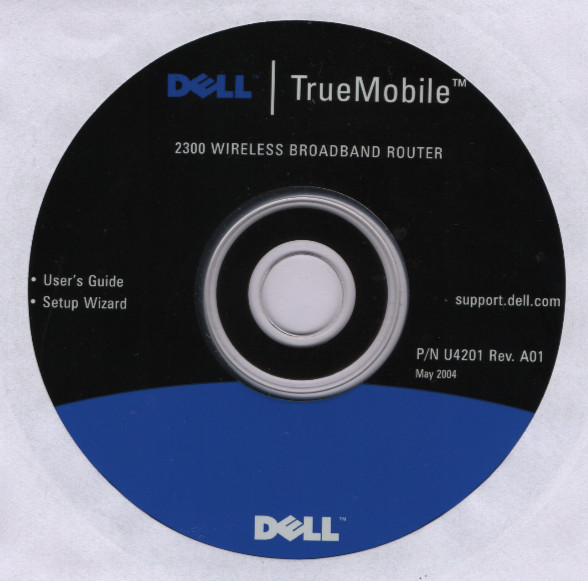 Dell TrueMobile 2300 Wireless Broadband Router Setup & User Guide CD-ROM (2004)