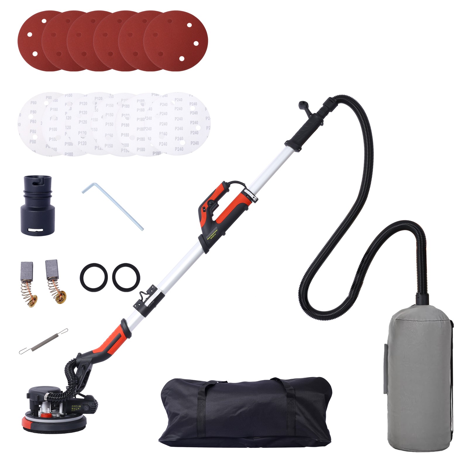 Super Light Electric LED Drywall Sander with Vacuum Dust Collection Floor Sander