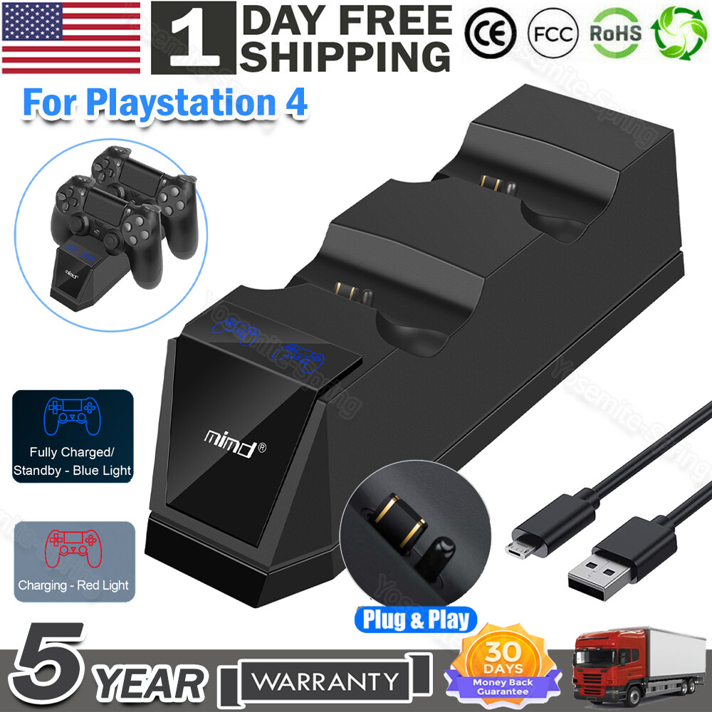 PS4 Dual Charging Charger Dock Station Stand for Playstation 4 Controllers Pad