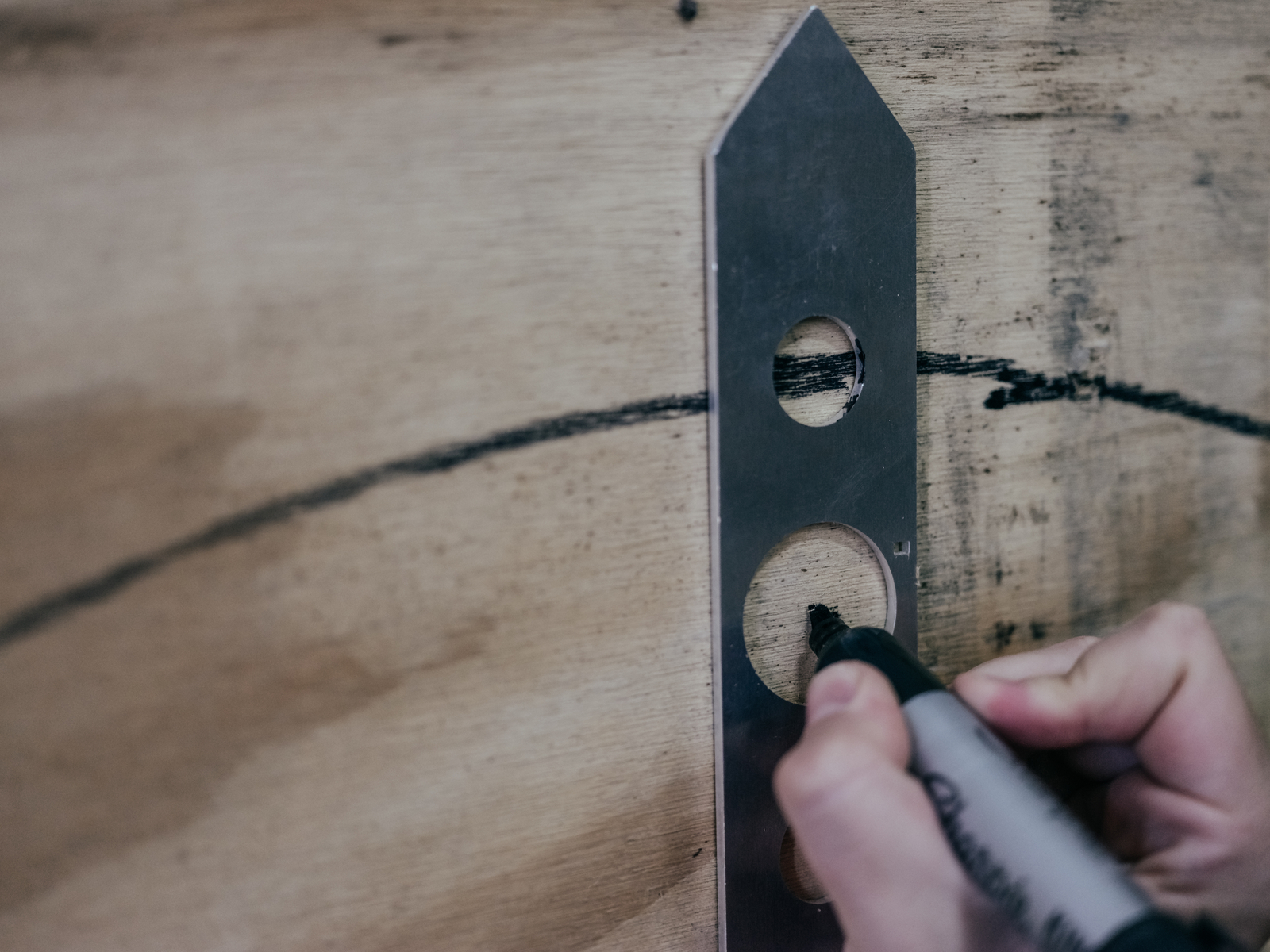 Swing Sports Axe Target Template Stencil - Throwing Knives and Axe Throwing Tool