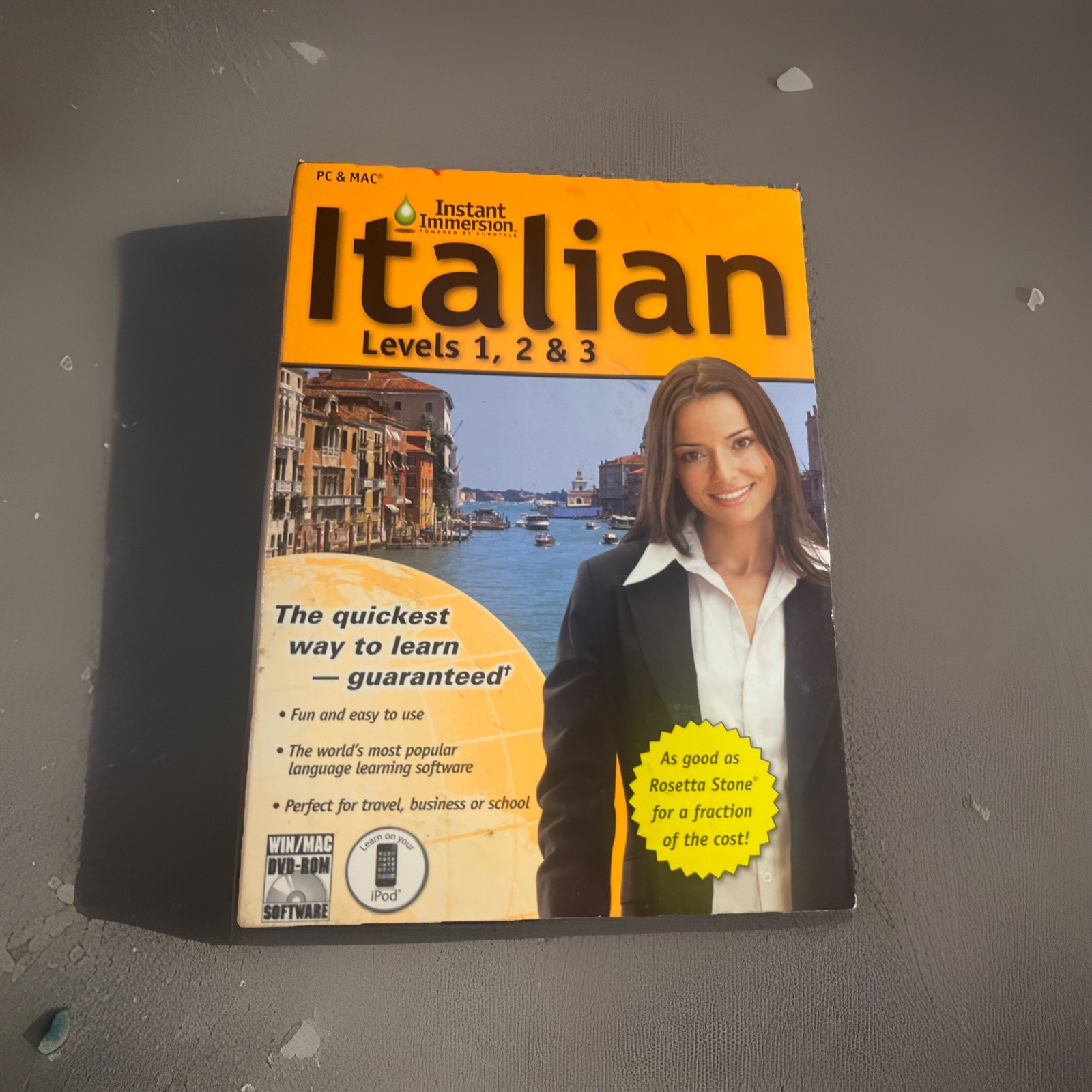 Instant Immersion Italian Language Levels 1-3 DVD For Mac/windows New In Box